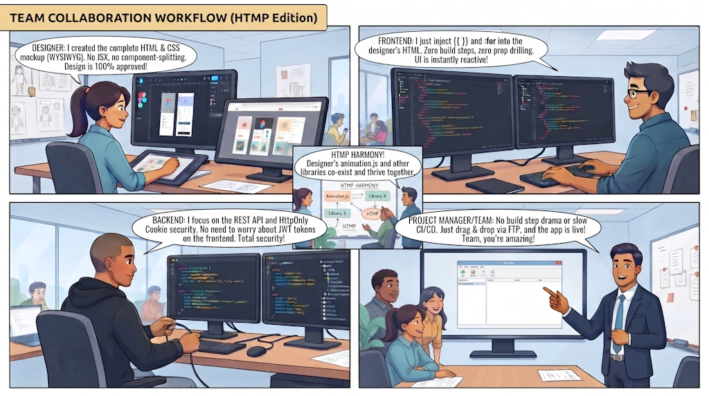 HTMP Adaptive Workflow Comic
